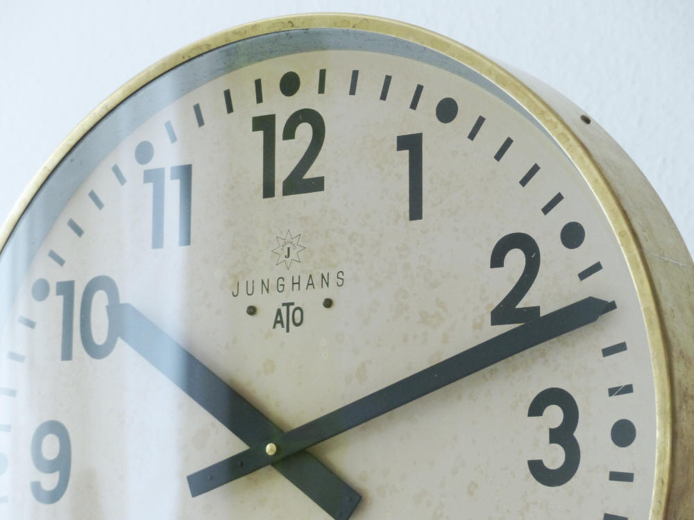 1932 Orig. JUNGHANS ATO alte antike Wanduhr Uhr ATOMAT Antique Wall